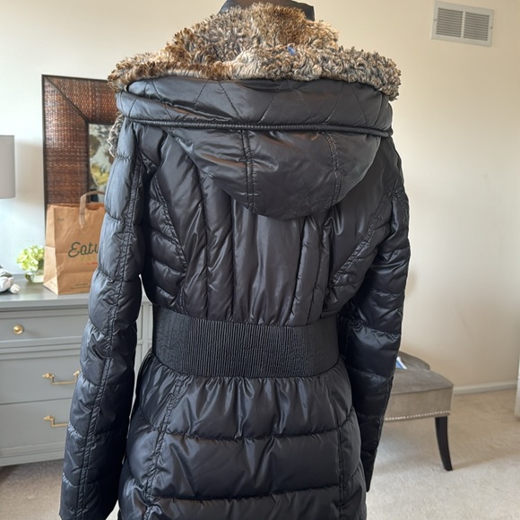 Laundry by Design Quilted Puffer Jacket with detachable faux fur hood - size L - Picture 2 of 5